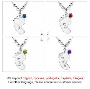 Personalized Birthstone Necklace JEWJONE101413